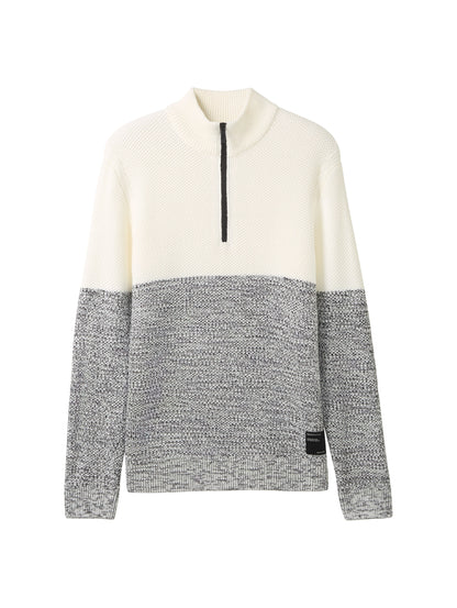 Tom Tailor Troyer Pullover Herren mit Reißverschluss