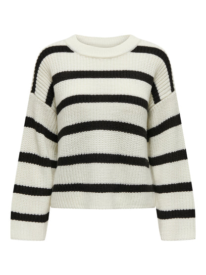 JDYJUSTY L/S STRIPE PULLOVER KNT NOOS