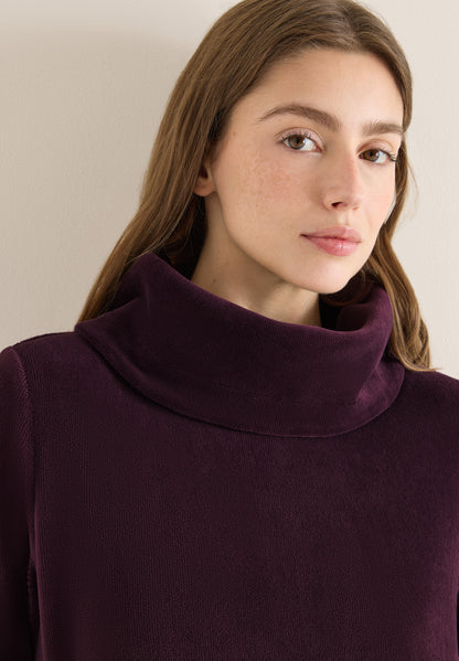 CECIL Damen Cord Shirt Langarm Elastischer Saum