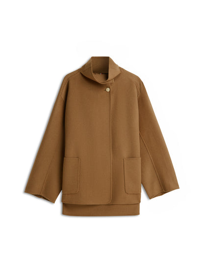 DF WOOL GB FUNNEL NK COAT