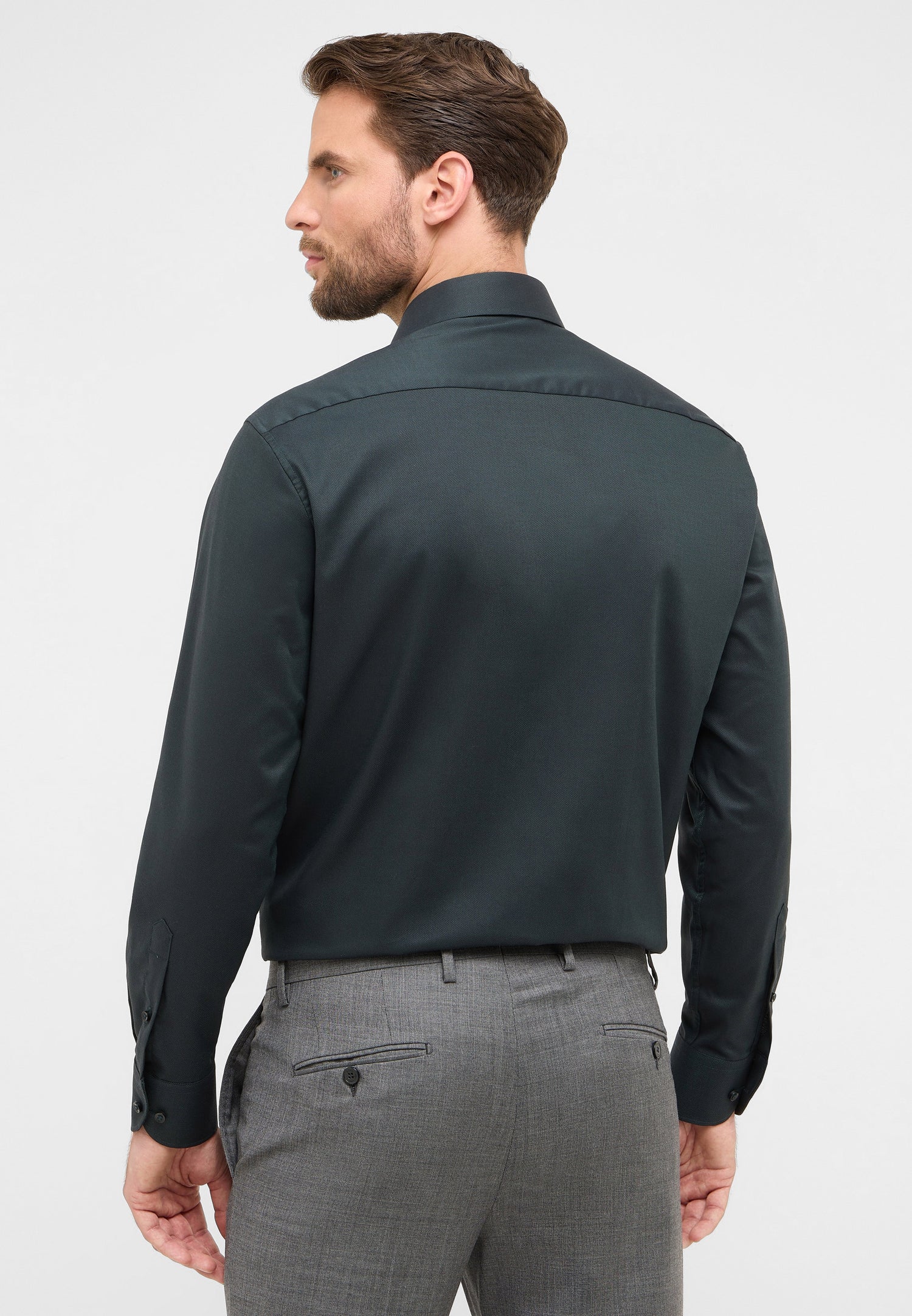 Trendiges Langarmhemd Herren Comfort Fit Bügelfrei