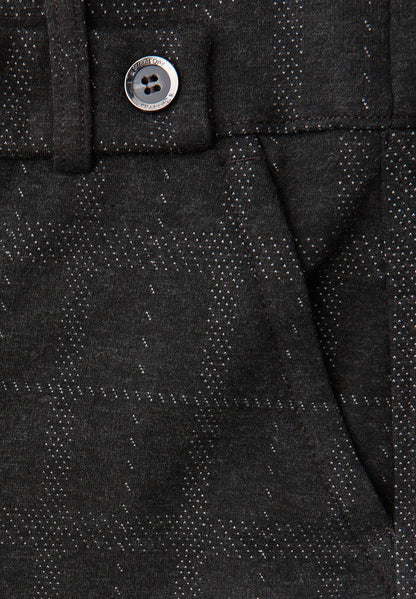 Street One Damen Hose Casual Fit High Waist Straight Legs Knopfdetail Seitliche Taschen