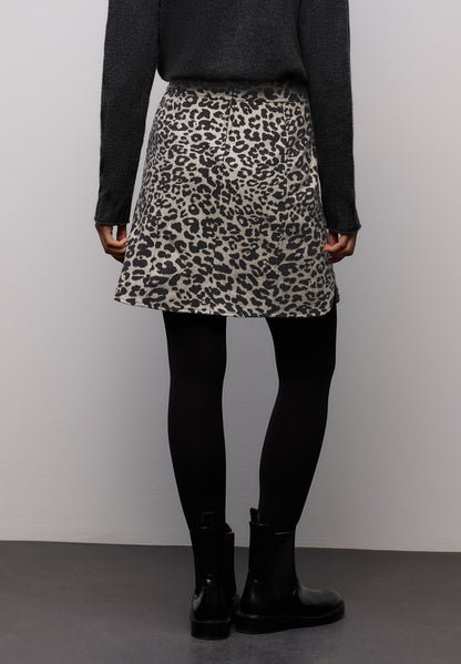 Street One Damen Rock Maja Wolloptik Nieten Taschen Zipper