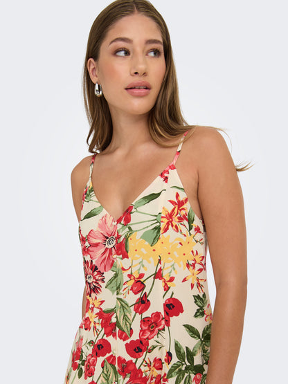 ONLRILLA SHORT STRAP DRESS OX WVN