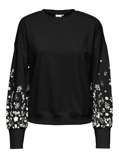 ONLBROOKE L/S O-NECK FLOWER SWT NOOS