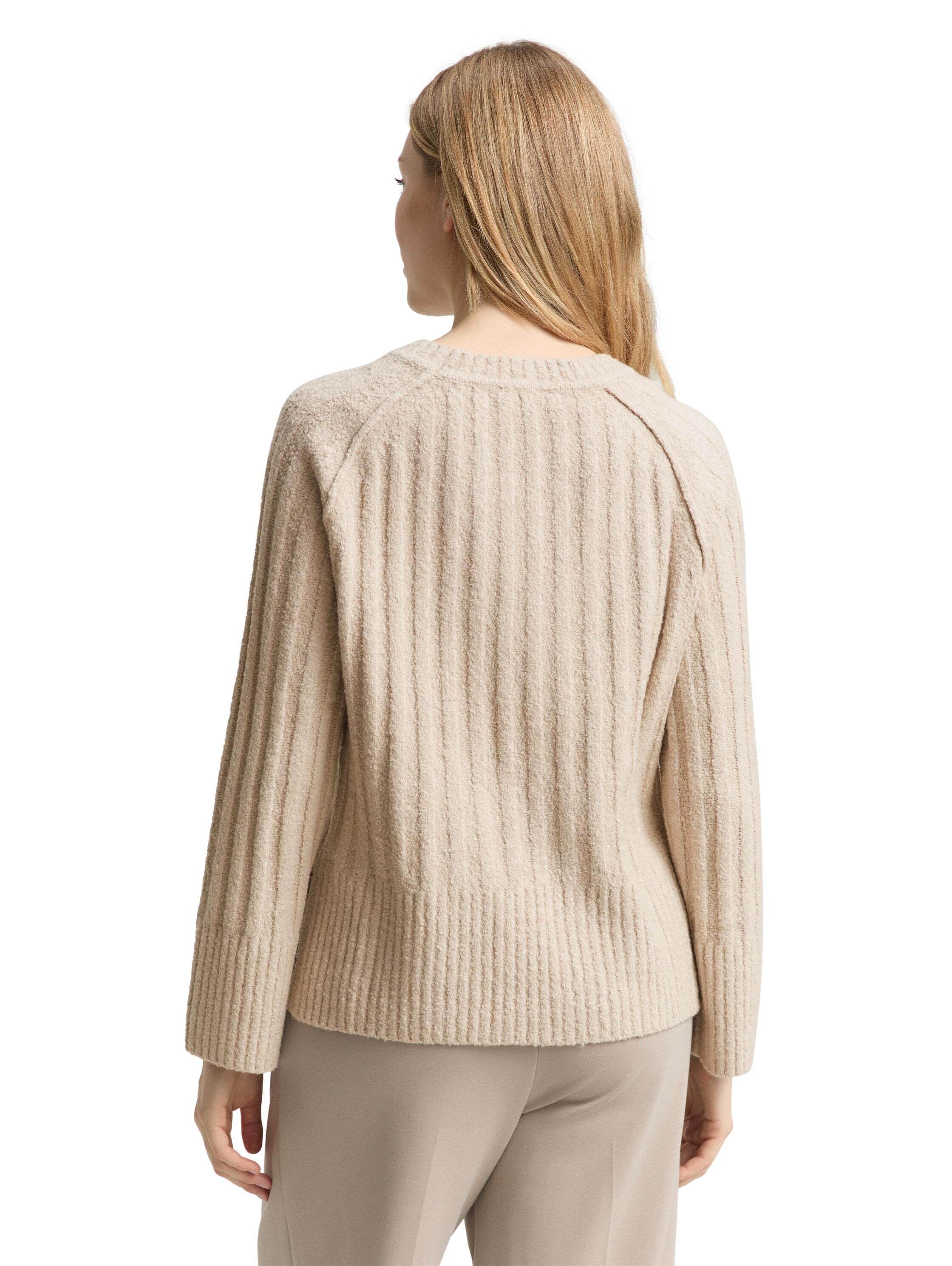 Loose Fit Damen Pullover mit Rundhalsausschnitt