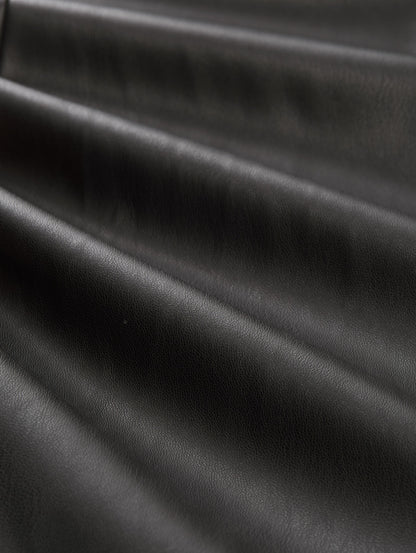 Tom Tailor Denim Schlaghose Damen Kunstleder Five-Pocket-Style