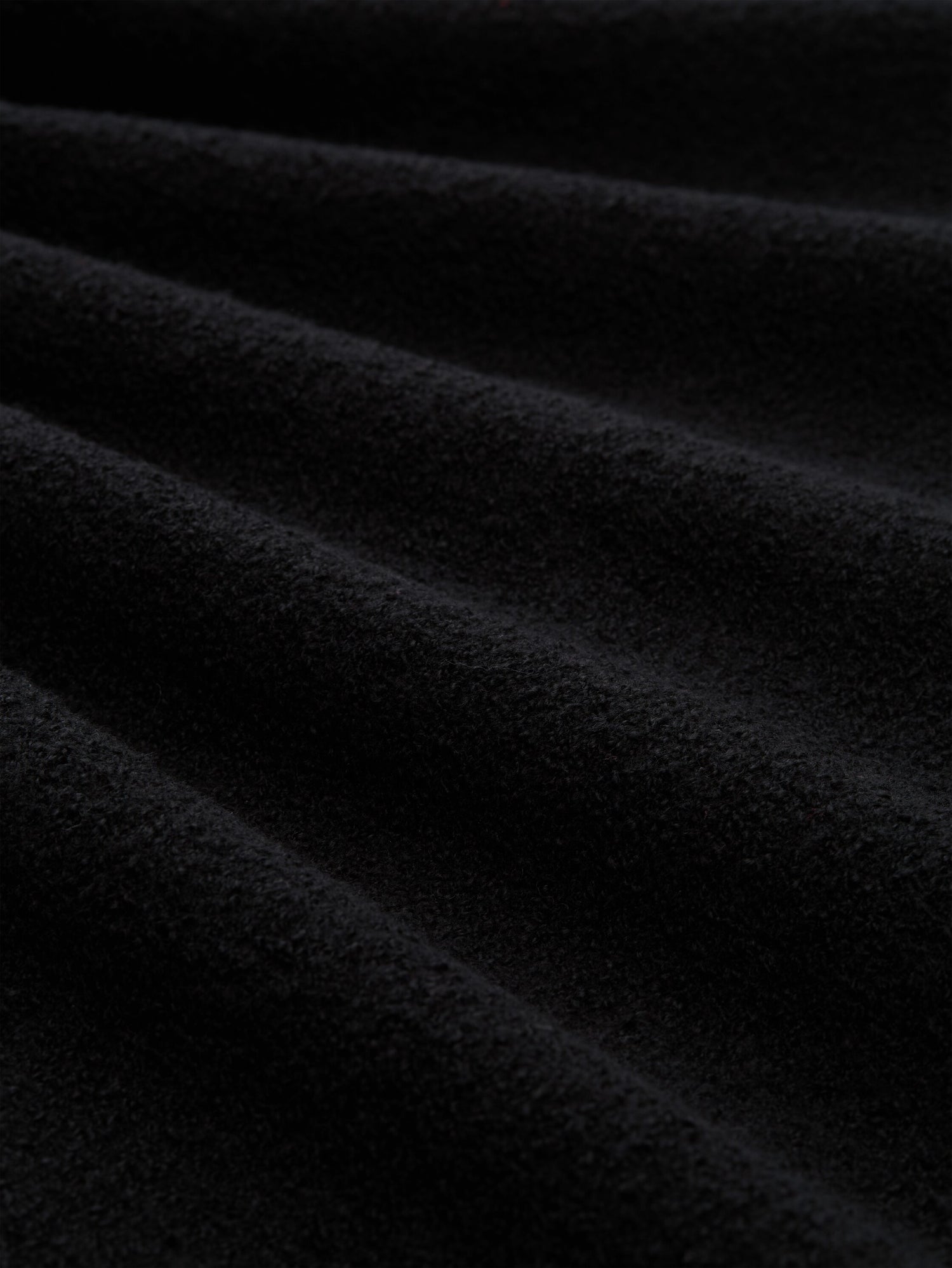 Logo-Badge Pullover Herren Rundhalsausschnitt Bouclé-Stoff