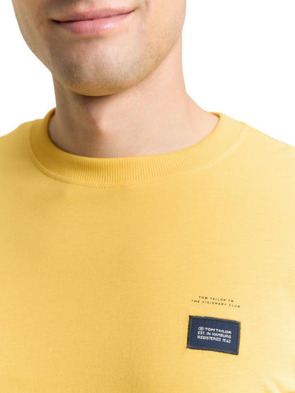 Tom Tailor Denim Male Longsleeve Badge Baumwolle