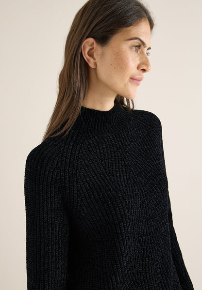 CECIL Damen Pullover Strickpullover Turtleneck Samtig weich