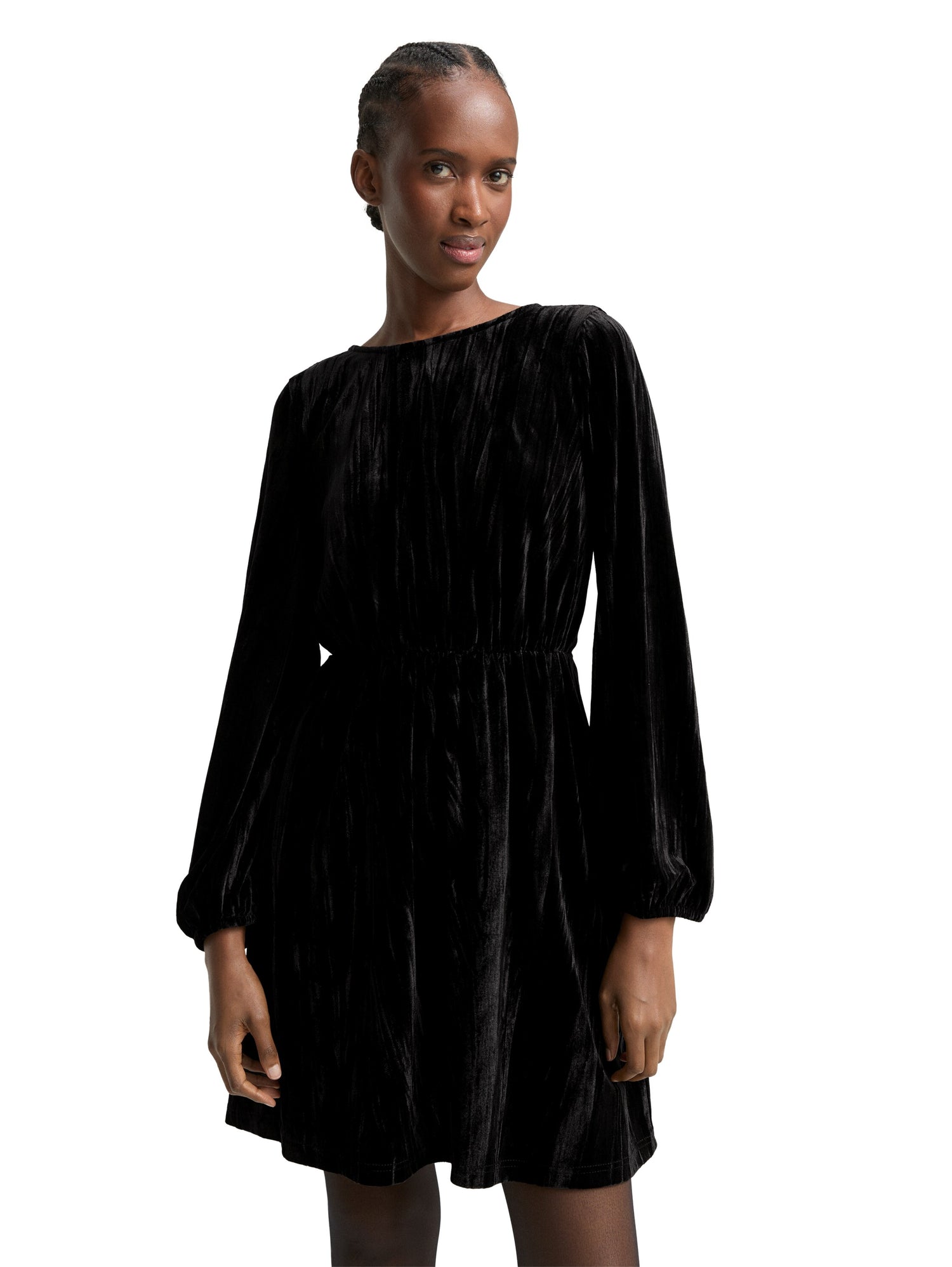 Tom Tailor Damen Mini-Kleid mit Schleife und Cut-Out-Detail