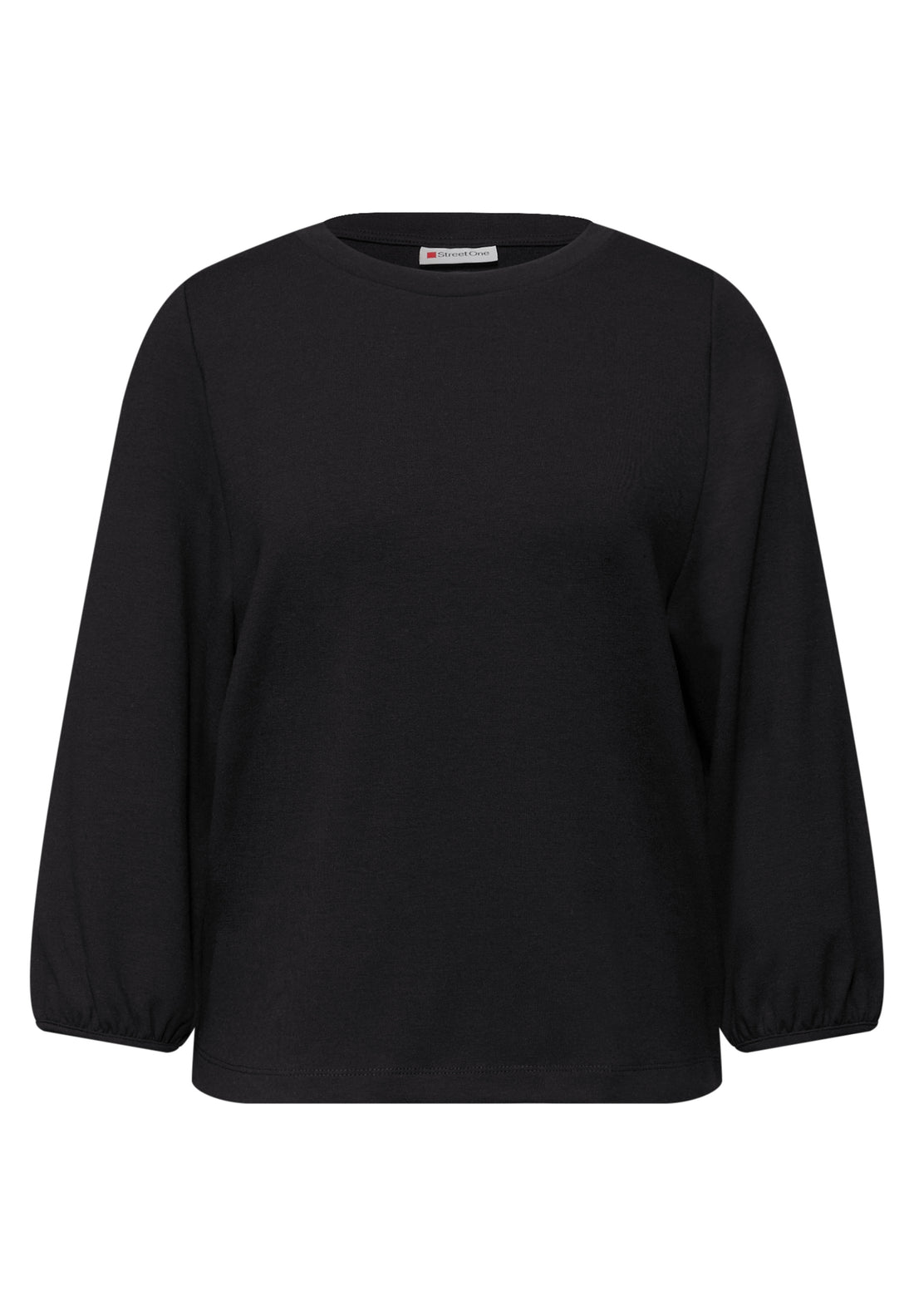 Street One Damen Jacquardshirt Langarm Rundhalsausschnitt