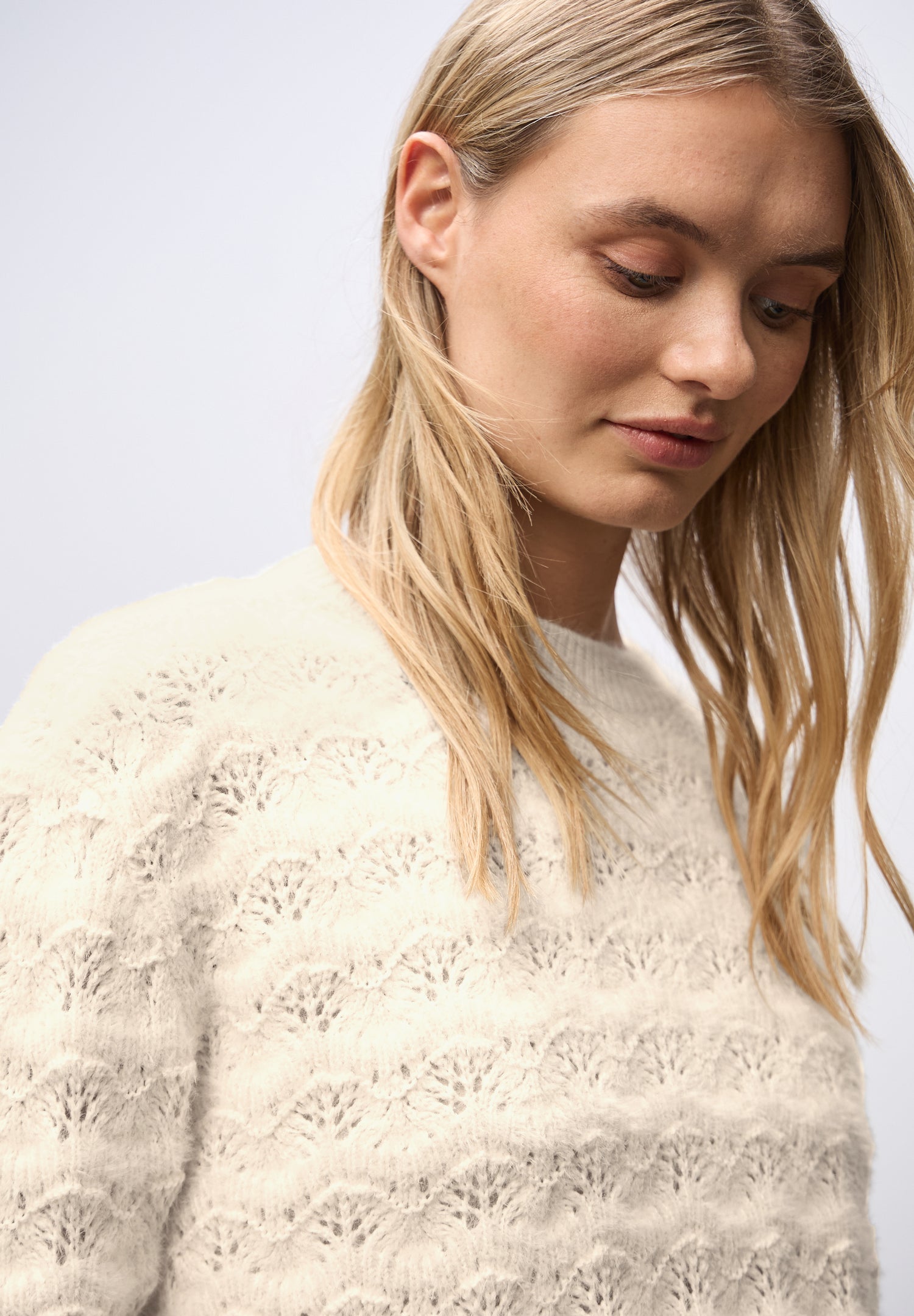 Street One Damen Strukturpullover Rundhalsausschnitt Langarm