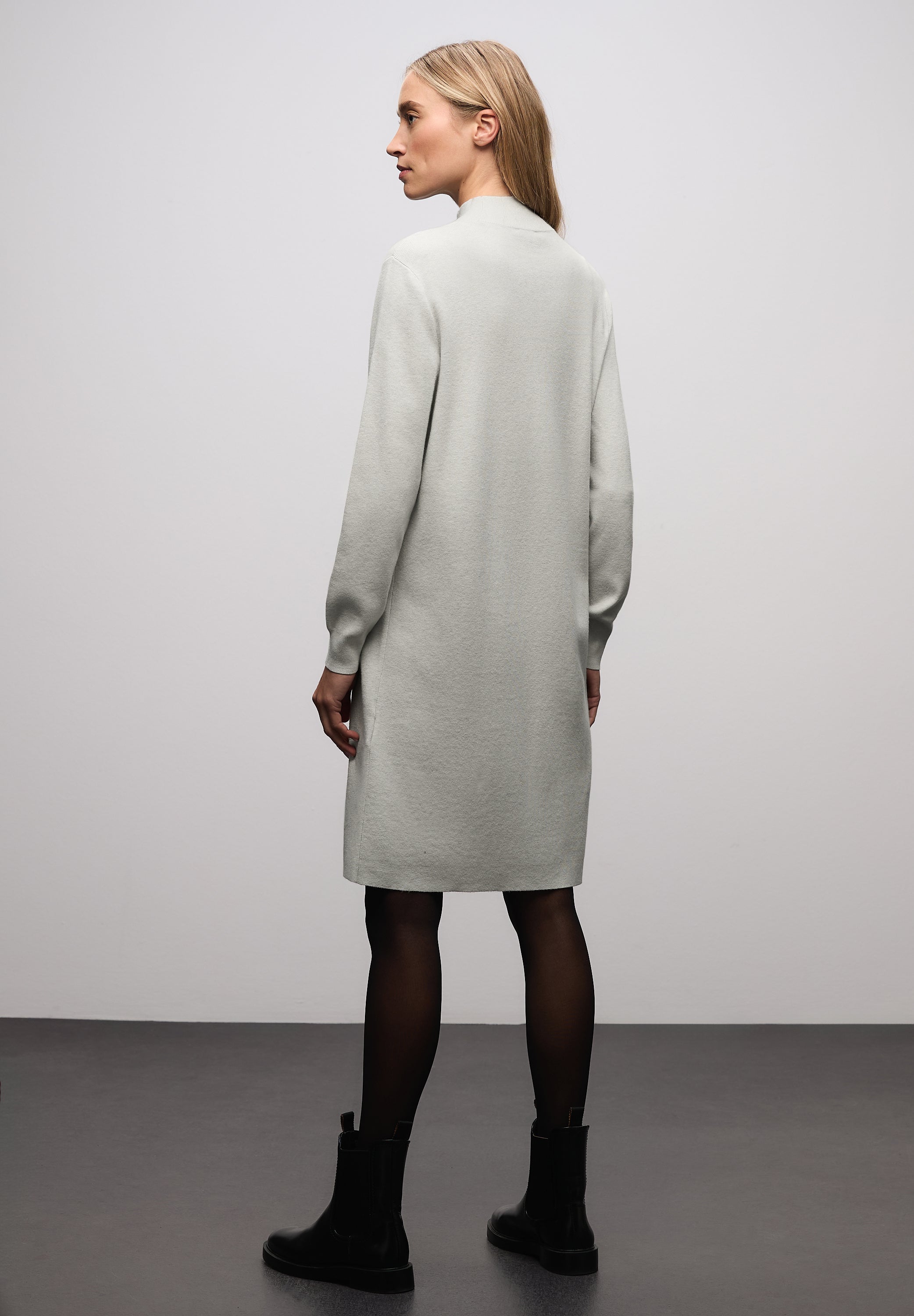 Street One Damen Strickkleid Turtleneck Langarm Soft Viskosemix