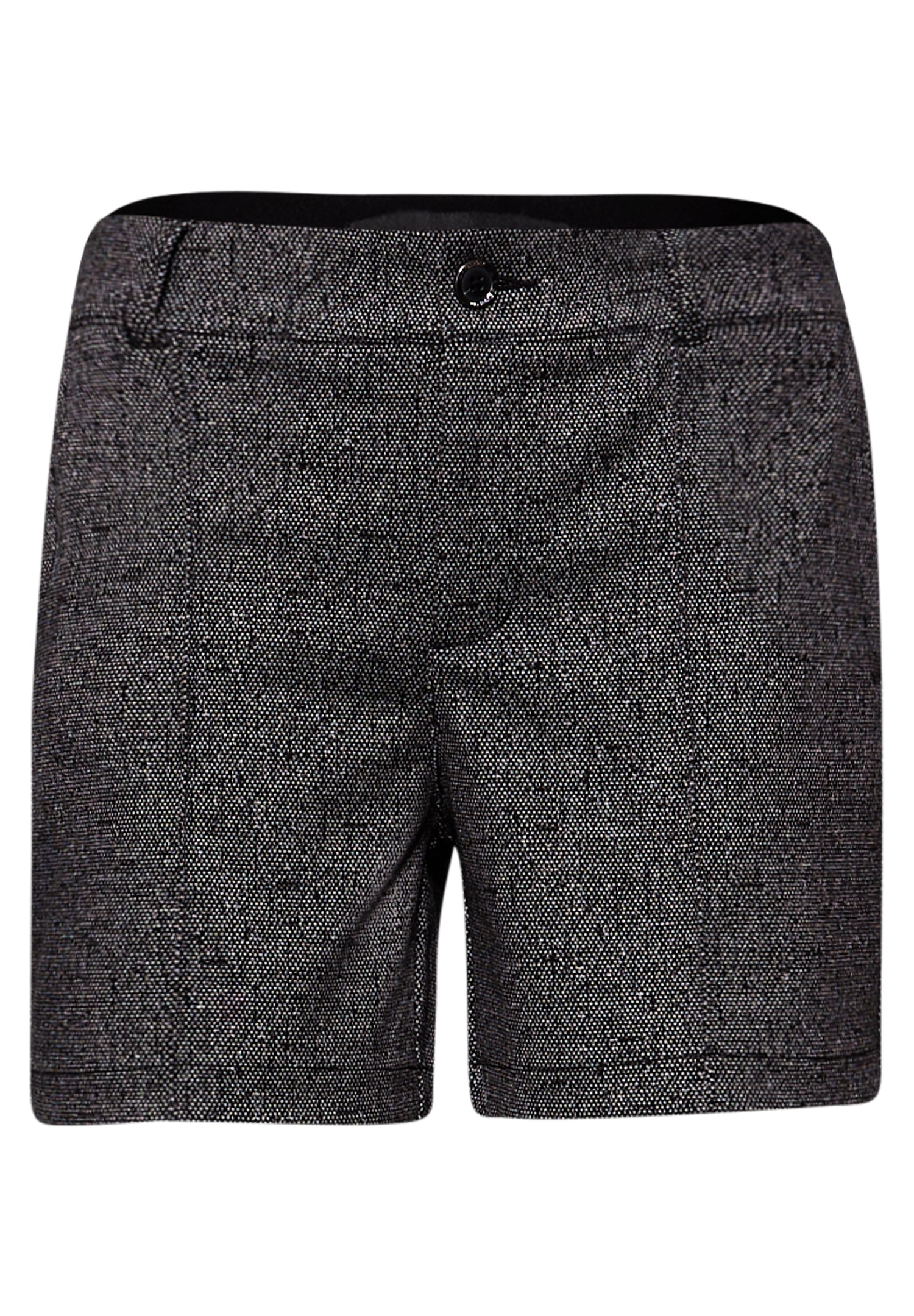 Street One Damen Bermuda Casual Fit Glitzer-Look High Waist