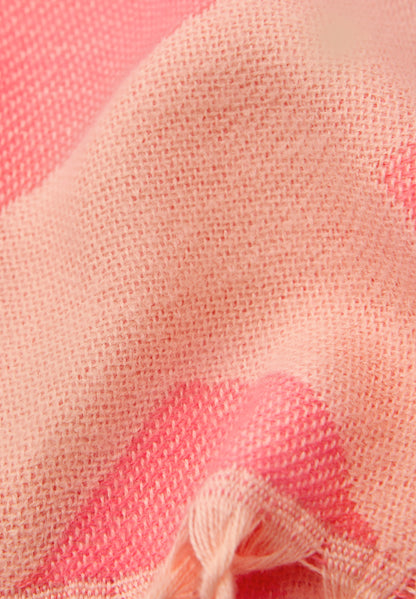 Street One Damen Schal mit grafischem Muster und Fransen