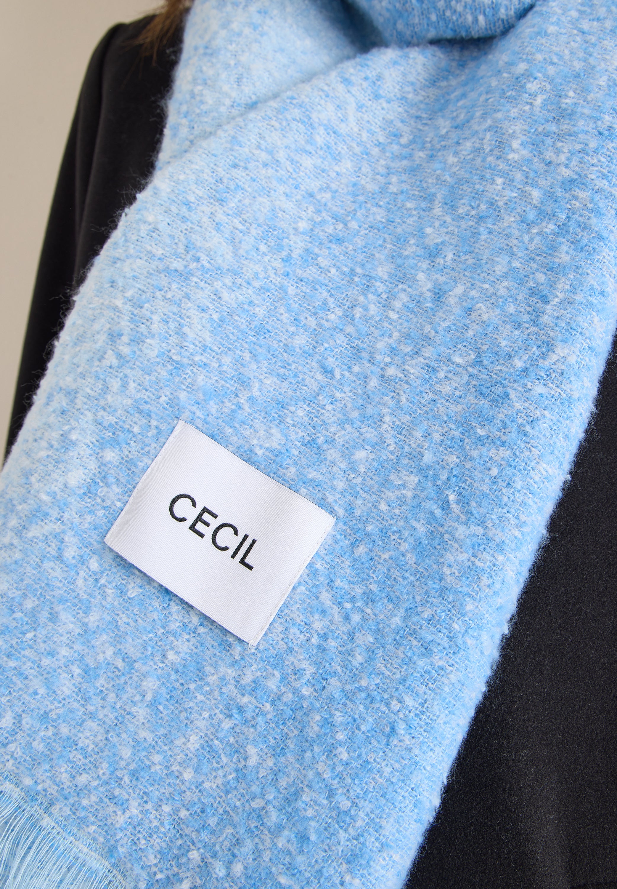 CECIL Damen Schal mit Fransen und weichem Griff