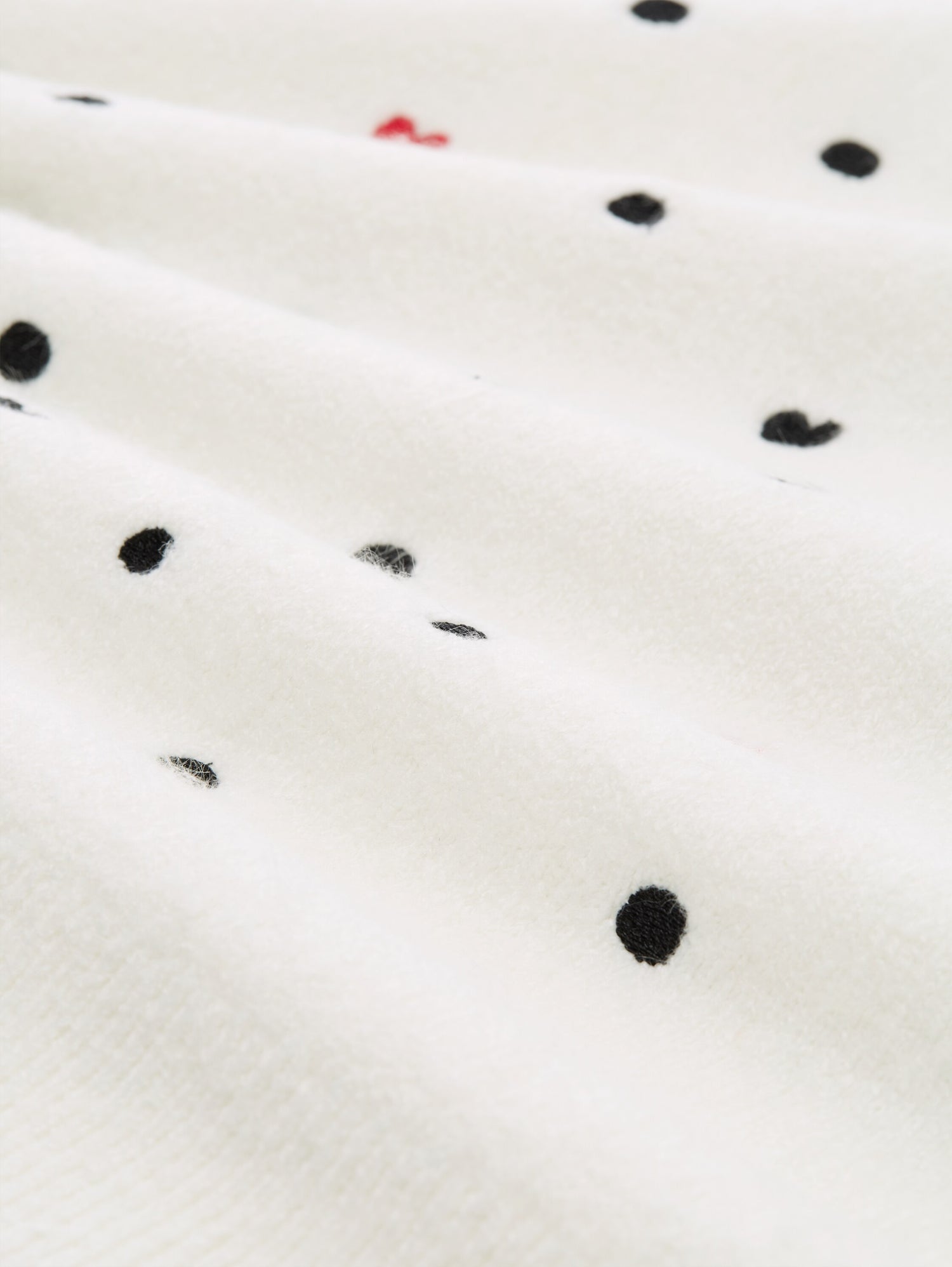 Tom Tailor Denim Female Pullover Herz- und Punkt-Stickereien