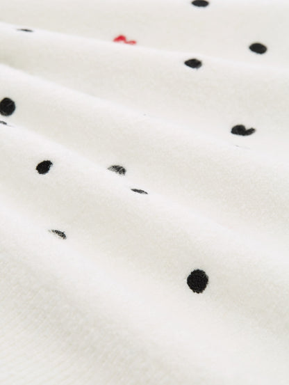 Tom Tailor Denim Female Pullover Herz- und Punkt-Stickereien