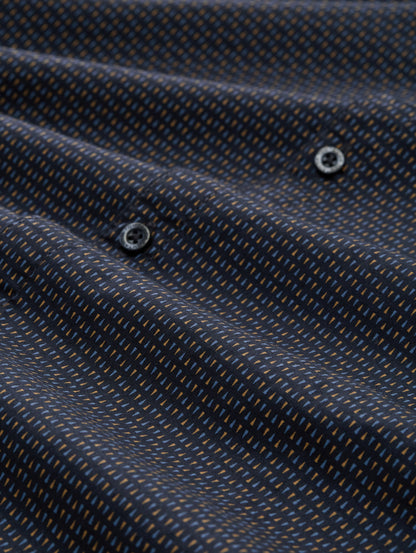 Tom Tailor Denim Herren Hemd Spike Design Popeline-Baumwolle