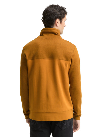 Sweatshirt Herren Zweigeteilter Look Logo-Badge Kordelzug