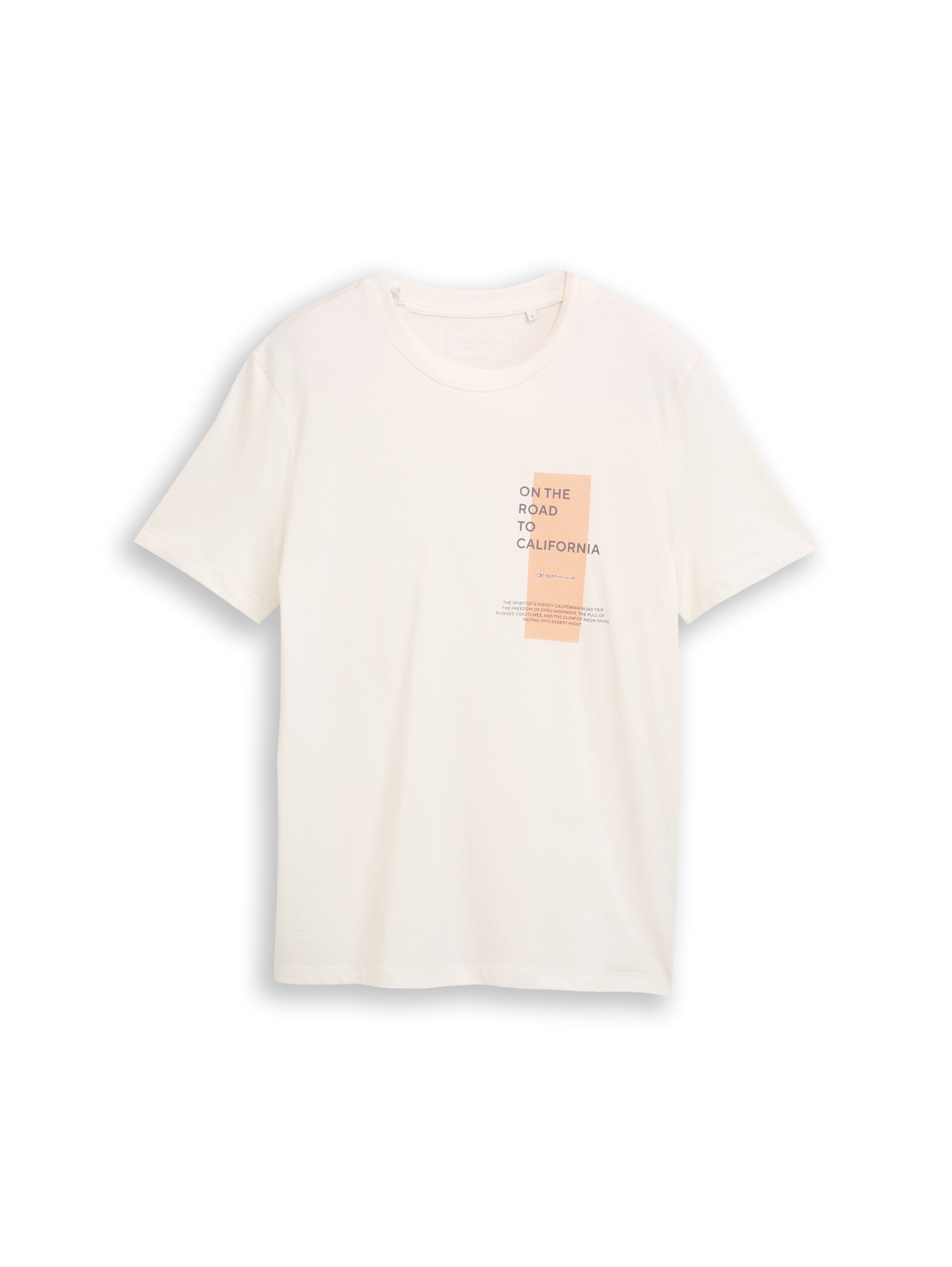 Tom Tailor Denim Male T-Shirt mit Print aus Baumwolle