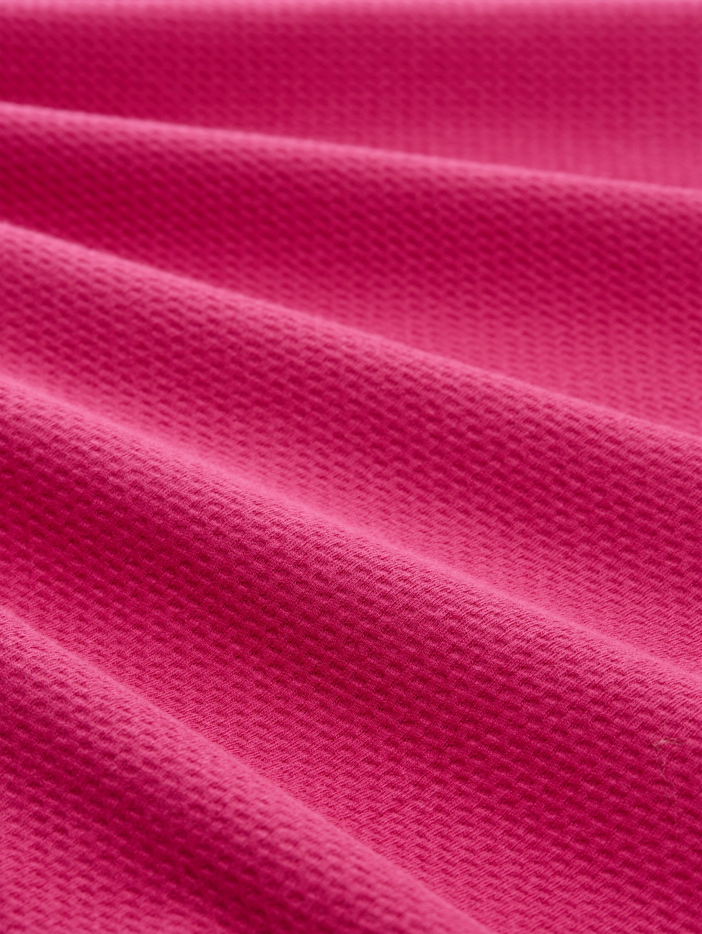 Tom Tailor Denim Female Sweatshirt mit Kordelzug überschnittener Schulternaht Baumwolle