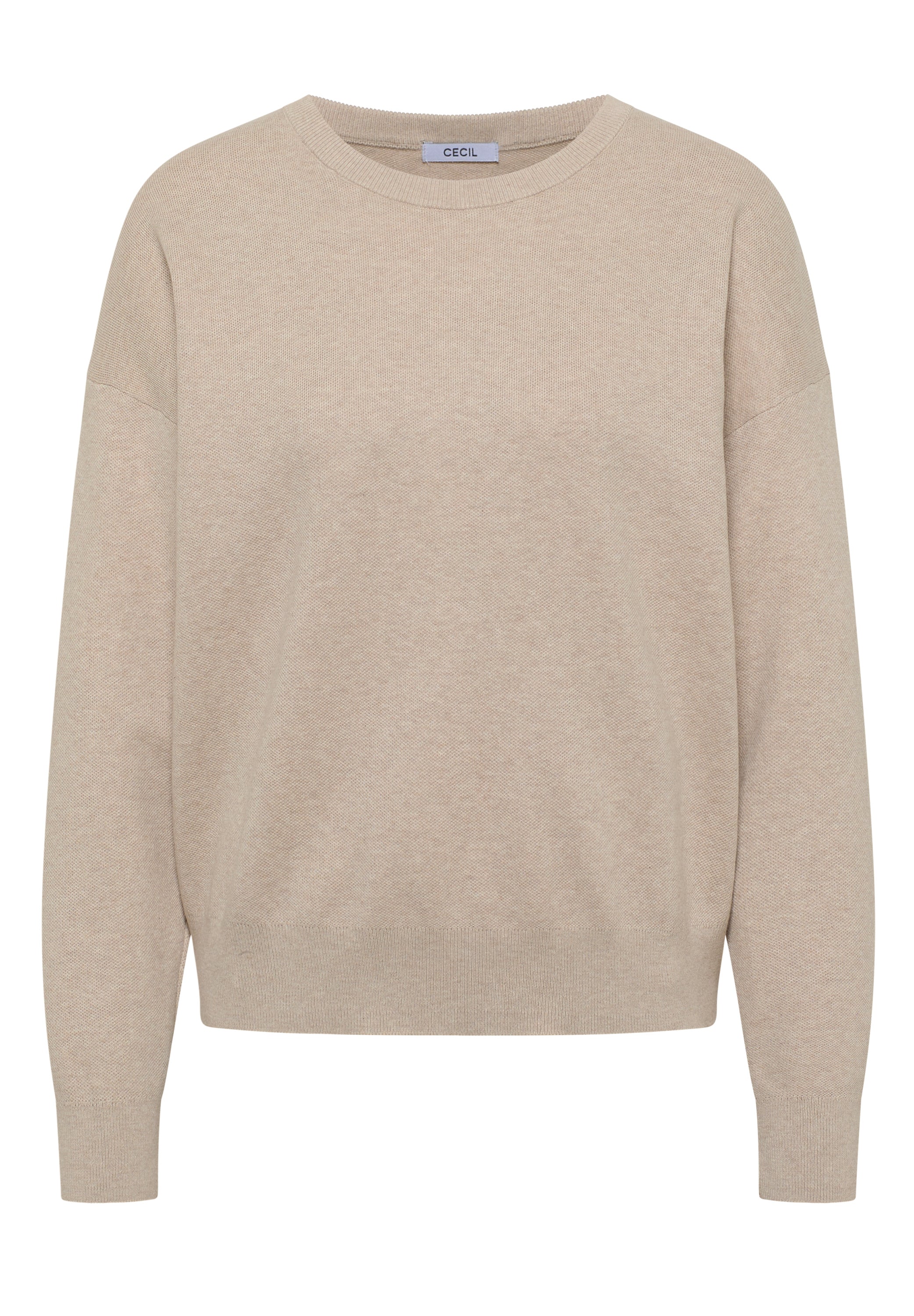CECIL Damen Sweatshirt Langarm Rundhalsausschnitt Baumwolle