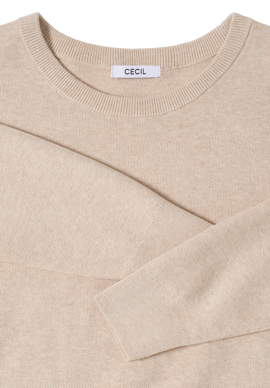 CECIL Damen Sweatshirt Langarm Rundhalsausschnitt Baumwolle