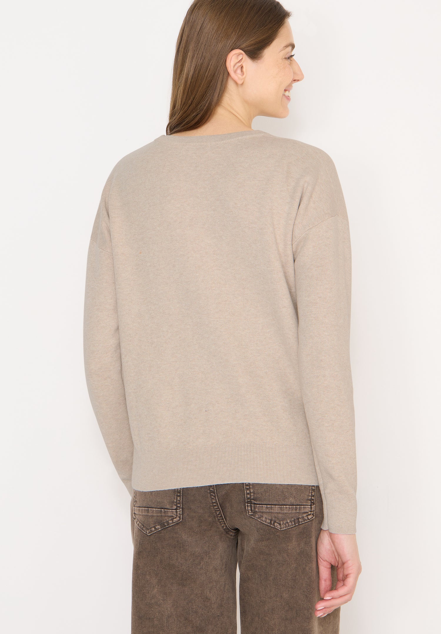CECIL Damen Sweatshirt Langarm Rundhalsausschnitt Baumwolle