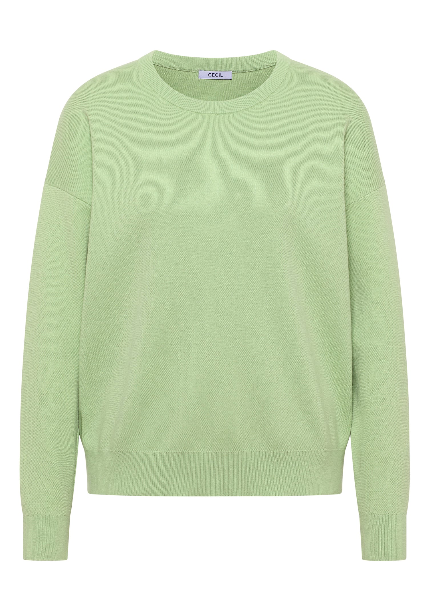 CECIL Damen Sweatshirt Langarm Rundhalsausschnitt Baumwolle