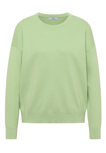 CECIL Damen Sweatshirt Langarm Rundhalsausschnitt Baumwolle