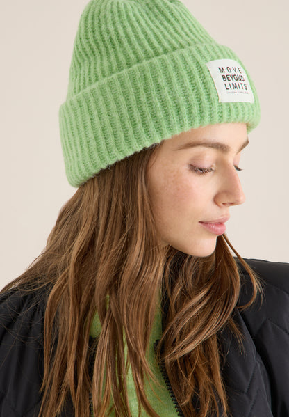 CECIL Damen Beanie Label Soft Materialmix One size