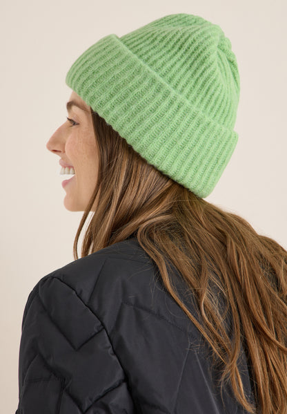 CECIL Damen Beanie Label Soft Materialmix One size