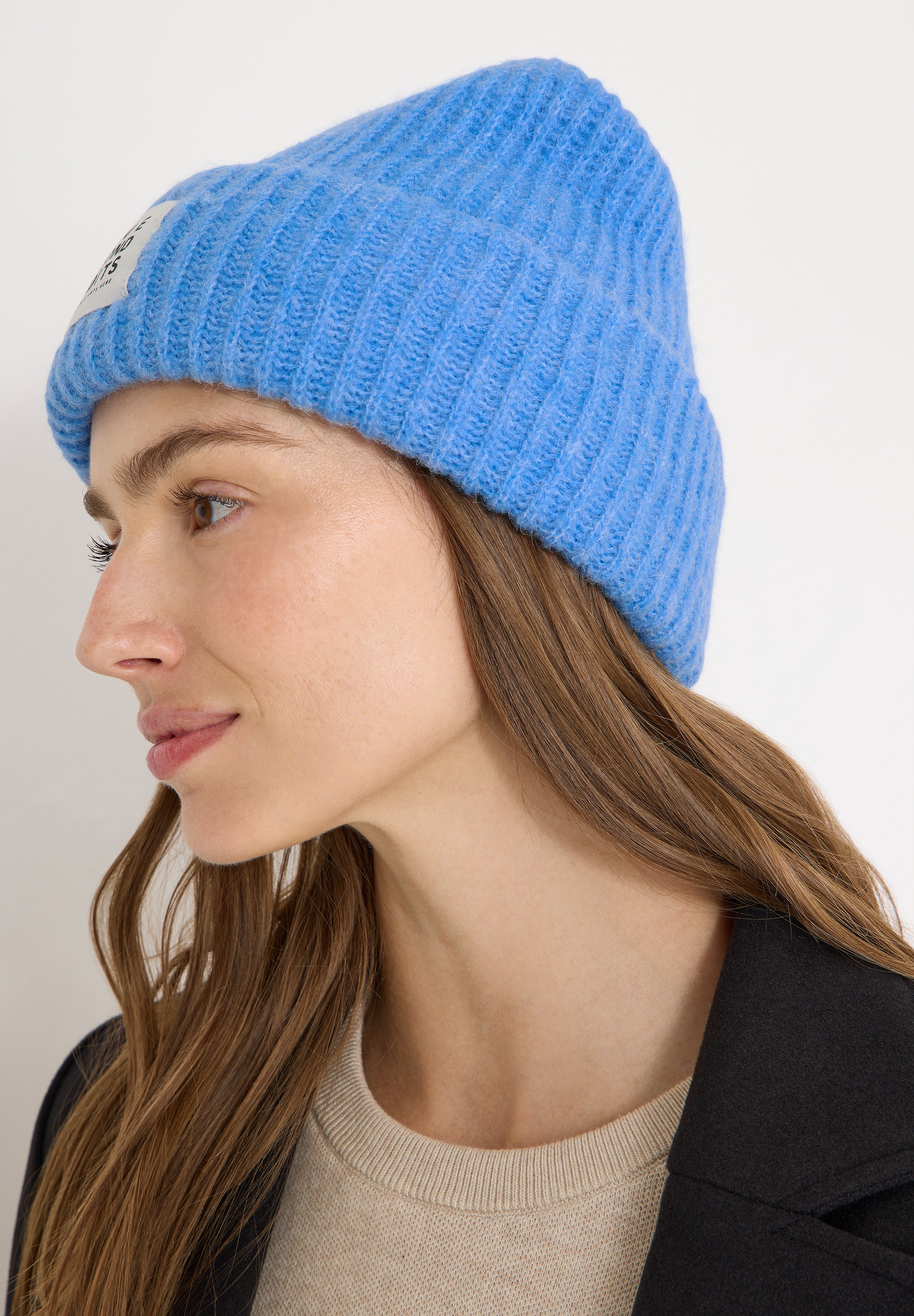 CECIL Damen Beanie Label Soft Materialmix One size