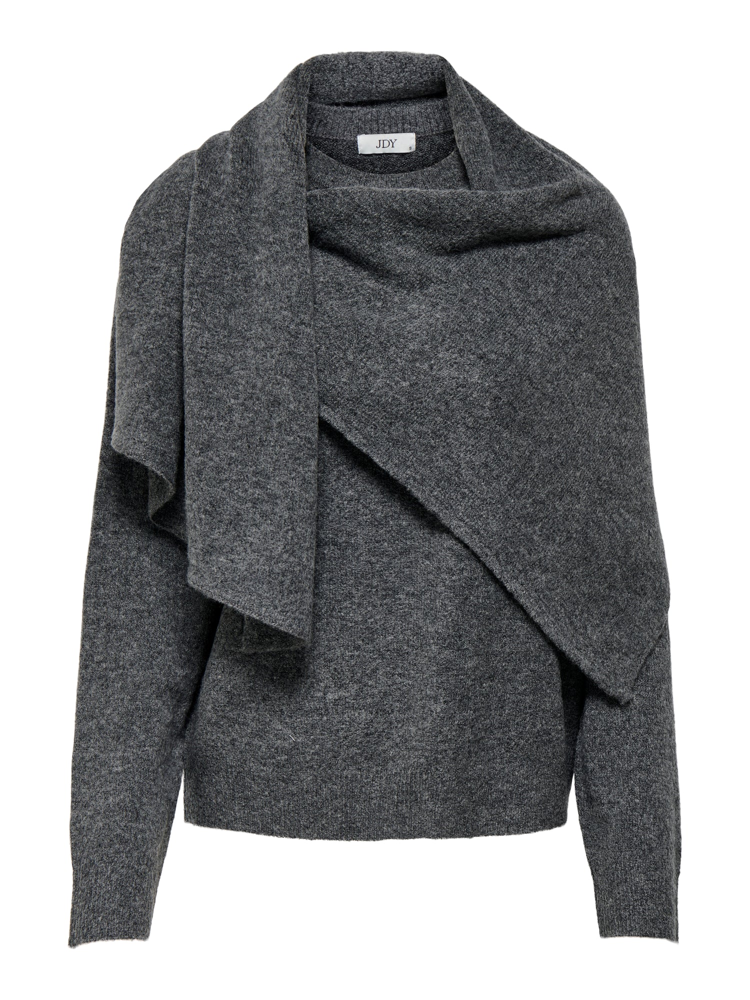 JDY Damen Strickpullover Rundhals Langarm Gerippte Ärmelbündchen Knit Fit