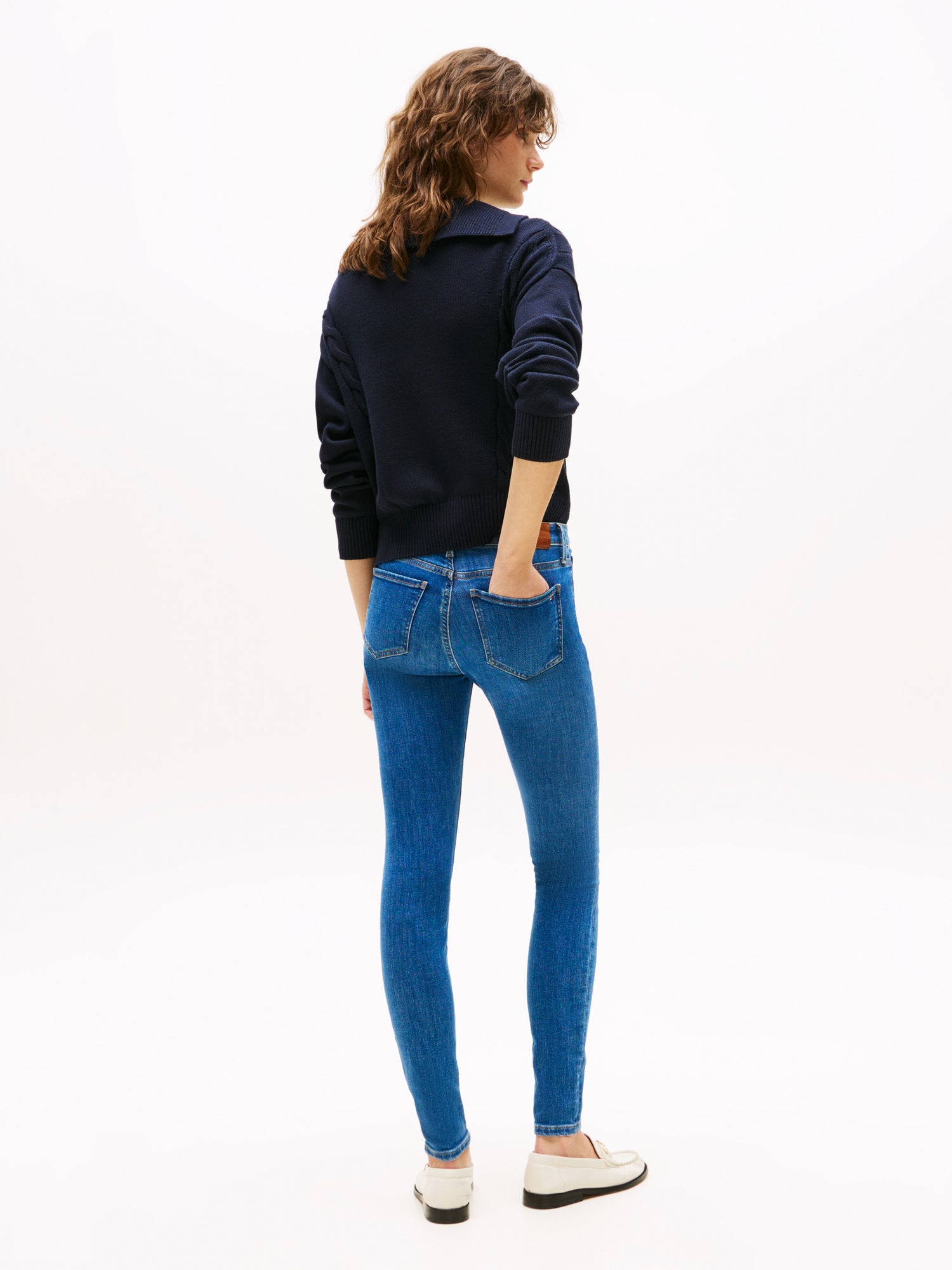 Sportswear Division Damen Jeans Slim Fit mit hoher Taille