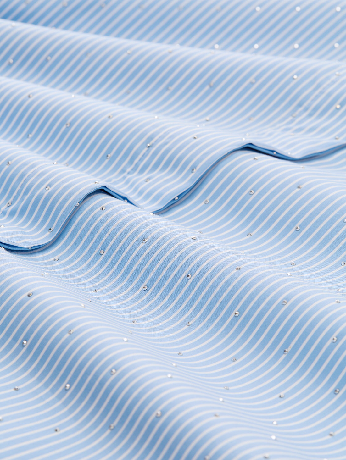 Tom Tailor Denim Female Hemdbluse mit Strasssteinen und verdeckter Knopfleiste