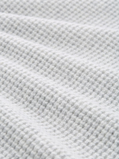 Logo-Badge Cardigan Herren Stehkragen Woll-Anteil