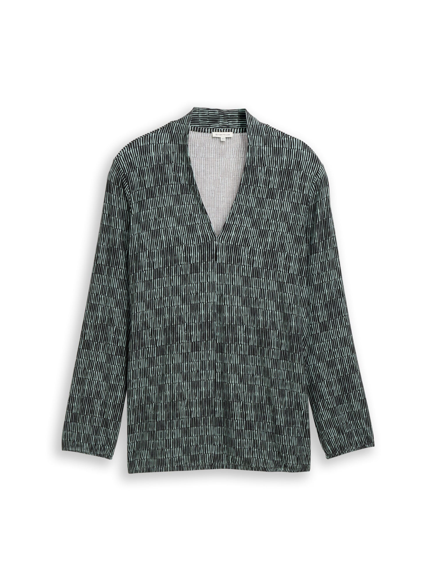 Longsleeve Damen V-Ausschnitt Blumenmuster