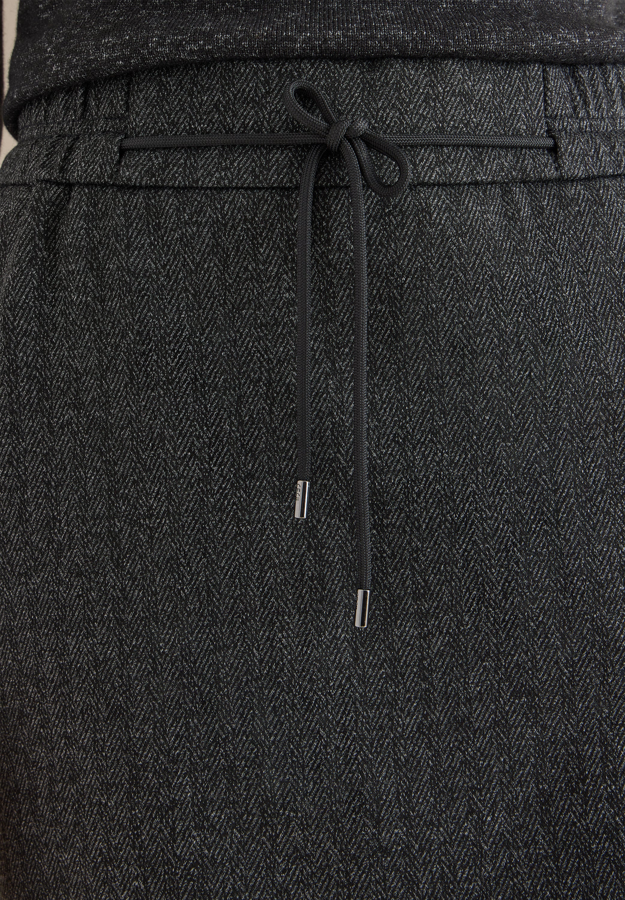 CECIL Damen Rock Jogg-Skirt elastischer Bund mit Tunnelzug
