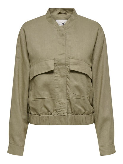JDYKARI LINEN MIX SHORT JACKET OTW HAB