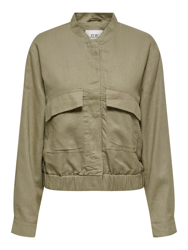 JDYKARI LINEN MIX SHORT JACKET OTW HAB