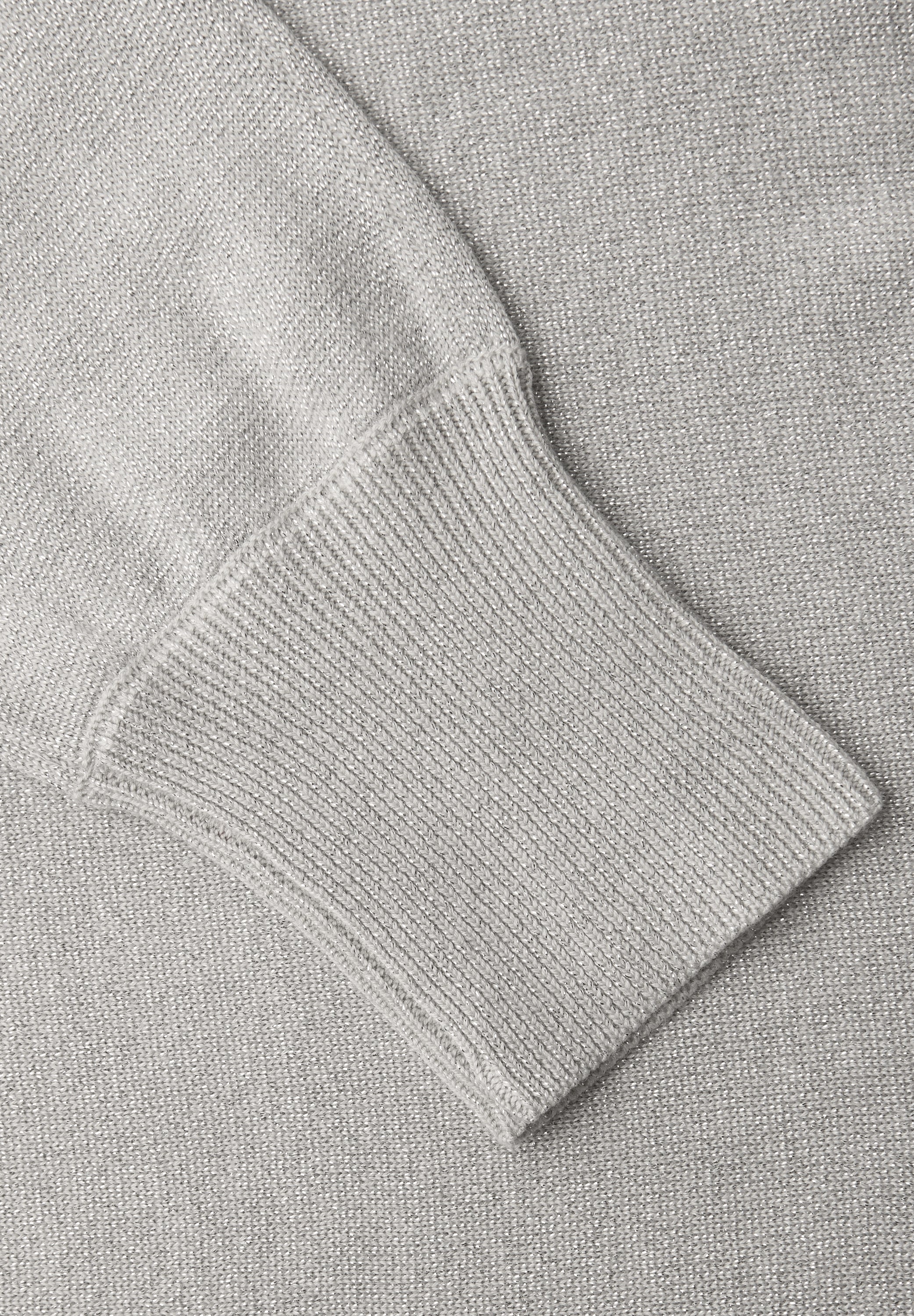 Street One Damen Dolman Pullover Glitzer U-Boot-Ausschnitt