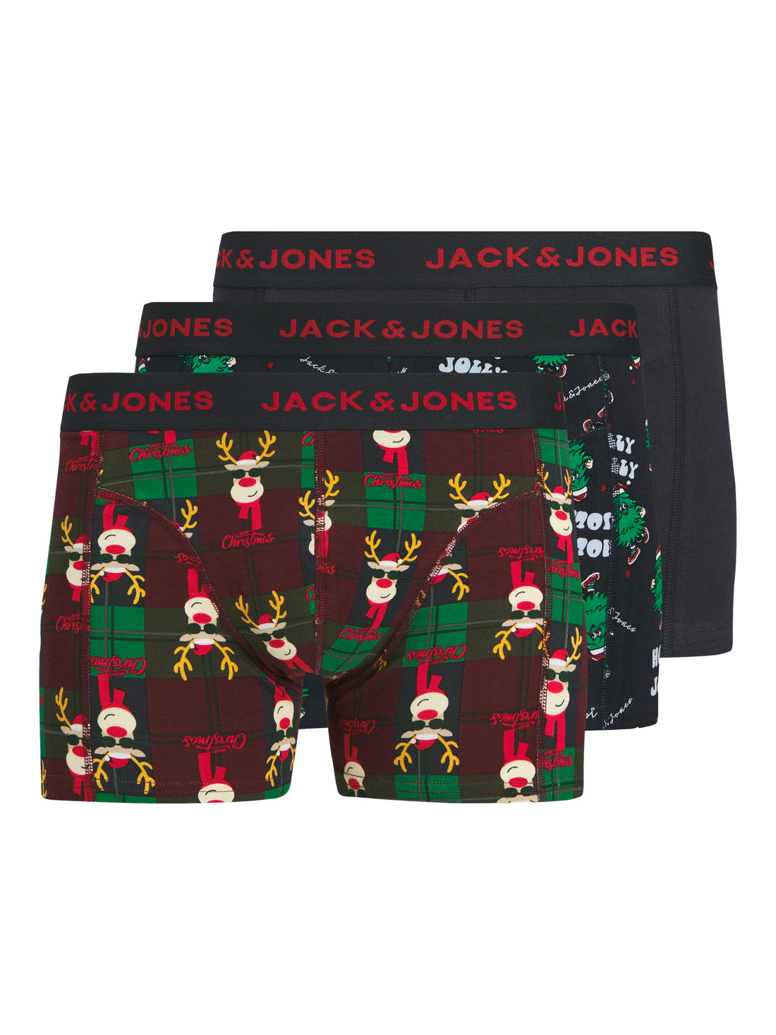 Jack &amp; Jones 3er-Pack Herren Shorts Elastisches Taillenbund
