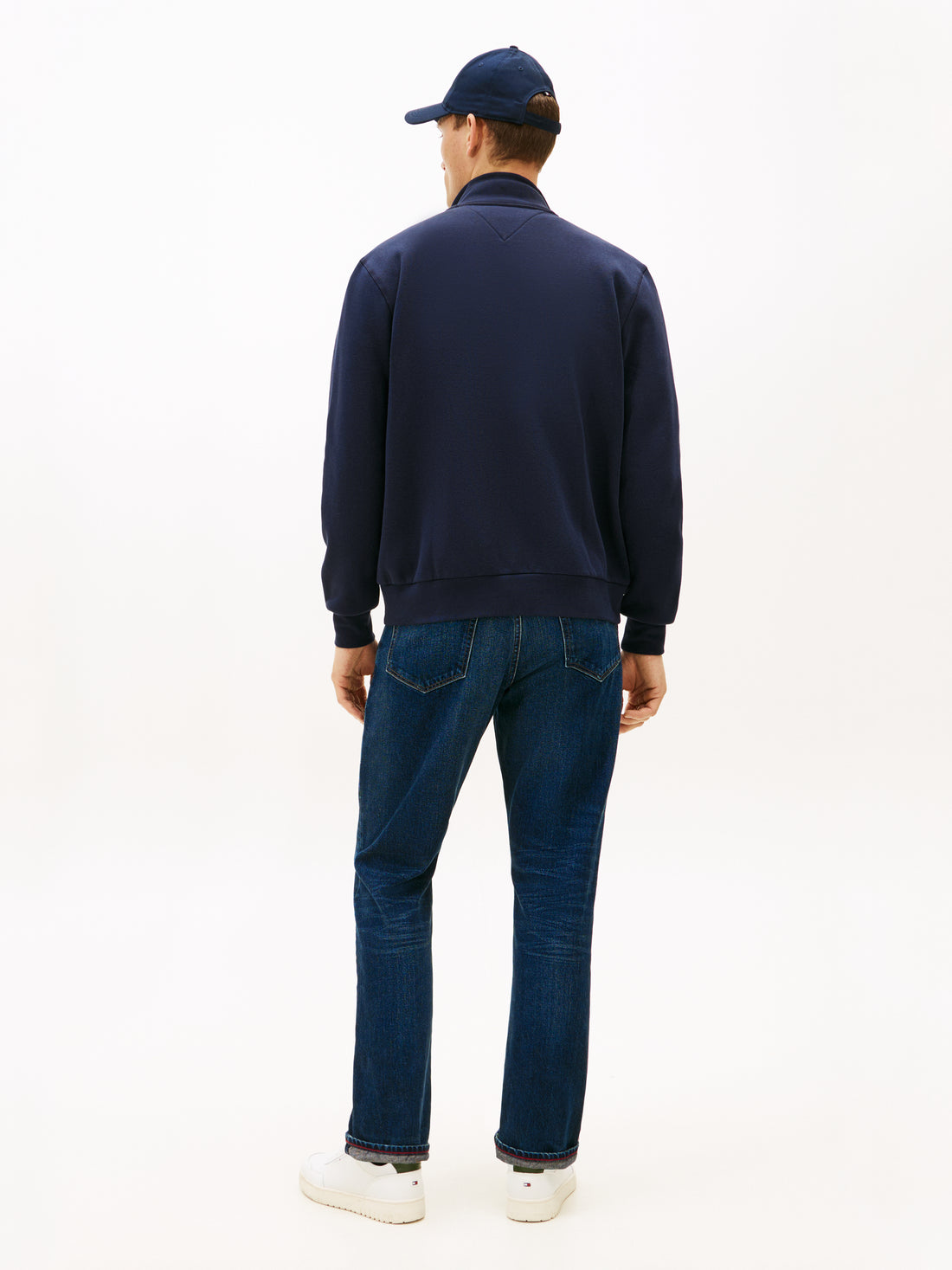 HILFIGER ARCH STAND COLLAR ZIP