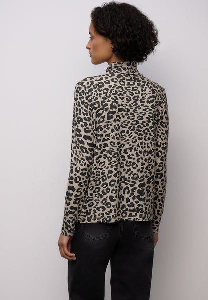 Street One Damen Rollkragenshirt mit grafischem Muster