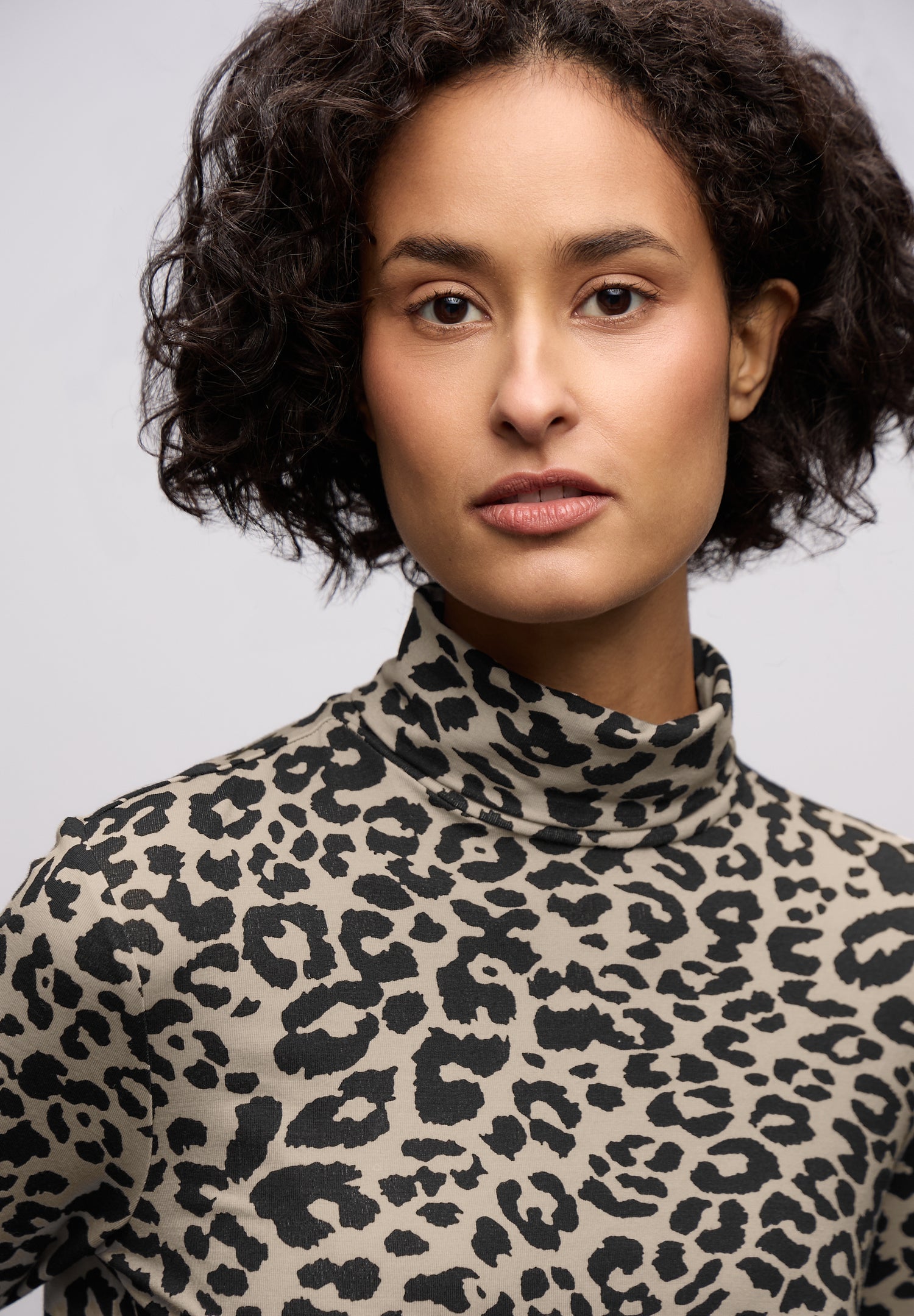 Street One Damen Rollkragenshirt mit grafischem Muster