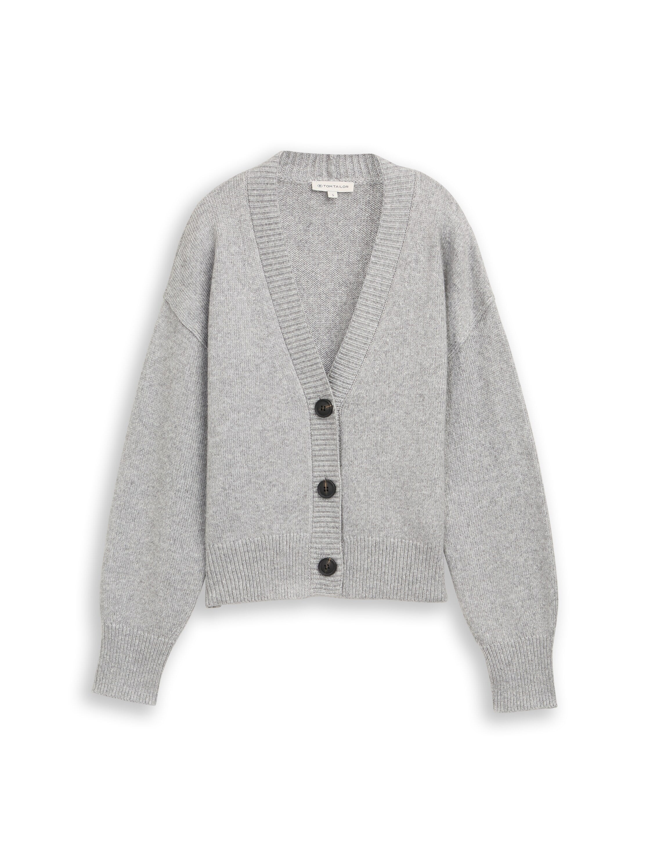 Loose Fit Cardigan mit V-Ausschnitt