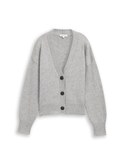 Loose Fit Cardigan mit V-Ausschnitt